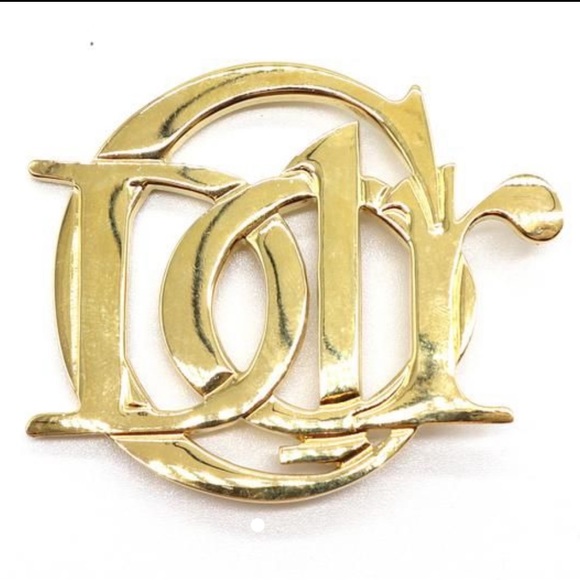 DIOR Rare Vintage C Large Logo Brooch Pin Charm Logo - Picture 2 of 8